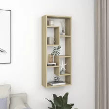 vidaXL sonoma tölgy szerelt fa fali polc 36 x 16 x 90 cm