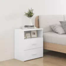 vidaXL fehér éjjeliszekrény 50 x 32 x 60 cm