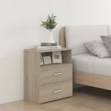   vidaXL 2 db sonoma tölgy színű éjjeliszekrény 50 x 32 x 60 cm