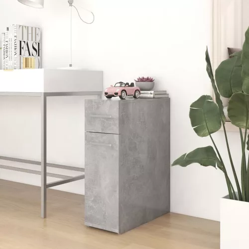 vidaXL betonszürke szerelt fa patikaszekrény 20 x 45,5 x 60 cm