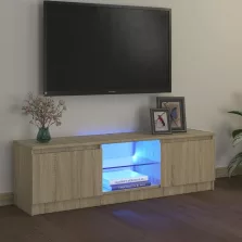   vidaXL sonoma tölgy színű TV-szekrény LED lámpákkal 120x30x35,5 cm