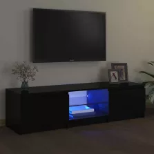   vidaXL fekete TV-szekrény LED lámpákkal 140 x 40 x 35,5 cm