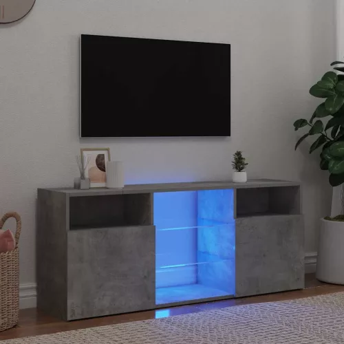 vidaXL szürke TV-szekrény LED-világítással 120 x 30 x 50 cm