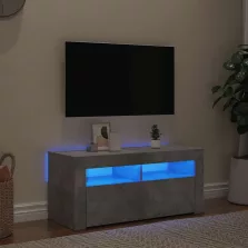   vidaXL betonszürke TV-szekrény LED-világítással 90 x 35 x 40 cm