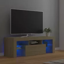   vidaXL sonoma tölgy színű TV-szekrény LED-lámpákkal 120 x 35 x 40 cm