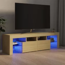   vidaXL sonoma tölgy színű TV-szekrény LED-lámpákkal 140 x 36,5 x 40 cm