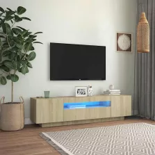   vidaXL sonoma tölgy színű TV-szekrény LED-lámpákkal 160 x 35 x 40 cm
