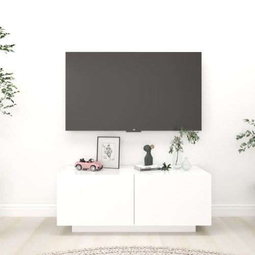 vidaXL fehér forgácslap TV-szekrény 100 x 35 x 40 cm