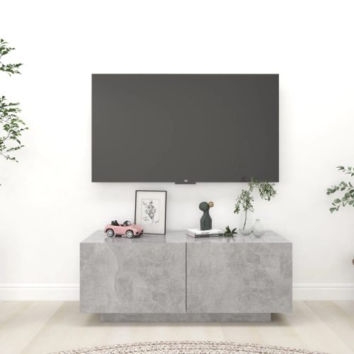 vidaXL betonszürke forgácslap TV-szekrény 100 x 35 x 40 cm