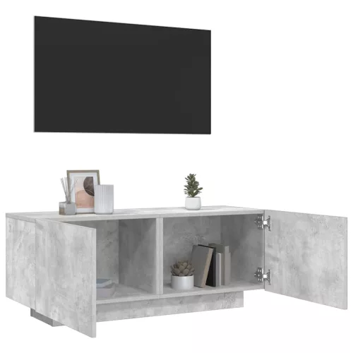 vidaXL betonszürke szerelt fa TV-szekrény 100x35x40 cm