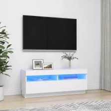   vidaXL fehér TV-szekrény LED-világítással 100 x 35 x 40 cm