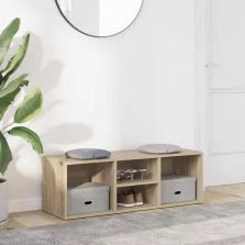   vidaXL sonoma tölgy színű szerelt fa cipőtároló pad 105 x 35 x 35 cm