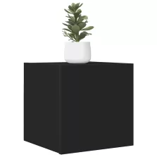   vidaXL 2 db fekete falra szerelhető TV-szekrény 30,5 x 30 x 30 cm