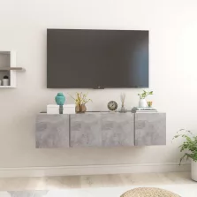   vidaXL 2 db betonszürke függő TV-szekrény 60 x 30 x 30 cm