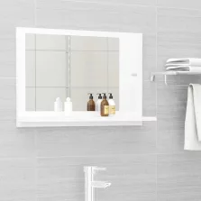   vidaXL fehér szerelt fa fürdőszobai tükör 60 x 10,5 x 37 cm