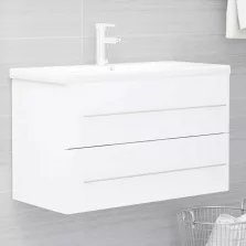 vidaXL fehér szerelt fa mosdószekrény 80 x 38,5 x 48 cm