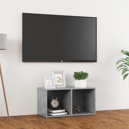 vidaXL betonszürke forgácslap TV-szekrény 72 x 35 x 36,5 cm