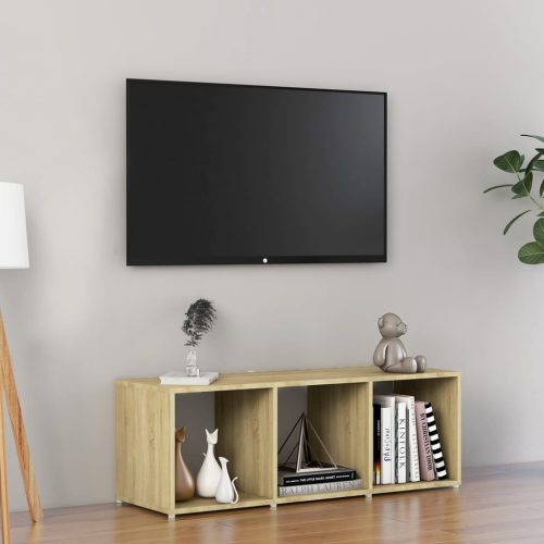 vidaXL Sonoma-tölgy színű forgácslap TV-szekrény 107 x 35 x 37 cm