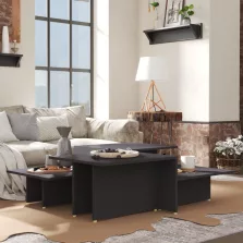   vidaXL 2 db szürke szerelt fa dohányzóasztal 111,5 x 50 x 33 cm