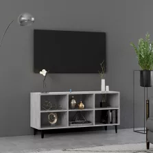   vidaXL betonszürke TV-szekrény fémlábakkal 103,5 x 30 x 50 cm