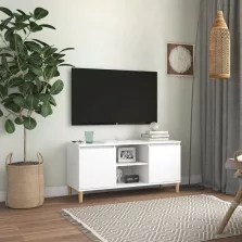   vidaXL fehér TV-szekrény tömör falábakkal 103,5 x 35 x 50 cm