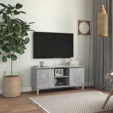   vidaXL betonszürke TV-szekrény tömör falábakkal 103,5 x 35 x 50 cm
