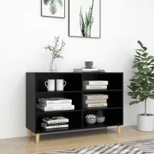   vidaXL fekete szerelt fa tálalószekrény 103,5 x 35 x 70 cm