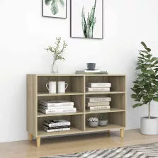   vidaXL sonoma tölgy színű szerelt fa tálalószekrény 103,5 x 35 x 70 cm