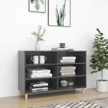   vidaXL magasfényű szürke szerelt fa tálalószekrény 103,5 x 35 x 70 cm