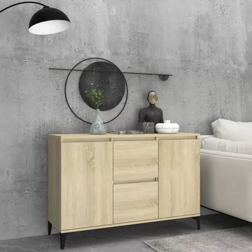 vidaXL sonoma tölgy színű szerelt fa tálalószekrény 104 x 35 x 70 cm