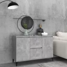   vidaXL betonszürke szerelt fa tálalószekrény 104 x 35 x 70 cm