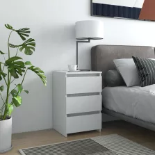   vidaXL 2 db fehér szerelt fa éjjeliszekrény 40 x 35 x 62,5 cm
