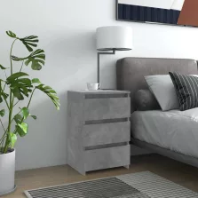   vidaXL betonszürke szerelt fa éjjeliszekrény 40 x 35 x 62,5 cm