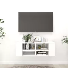   vidaXL fehér szerelt fa falra szerelhető TV-szekrény 102 x 35 x 35 cm