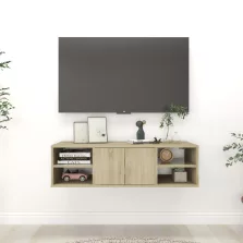   vidaXL sonoma tölgy színű szerelt fa fali polc 102 x 30 x 29 cm
