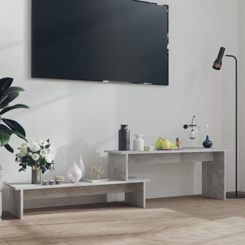 vidaXL betonszürke szerelt fa TV-szekrény 180 x 30 x 43 cm