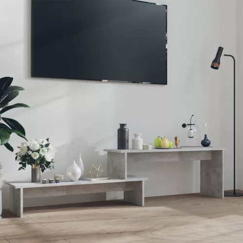 vidaXL betonszürke szerelt fa TV-szekrény 180 x 30 x 43 cm