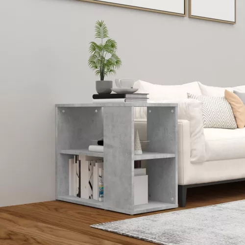 vidaXL betonszürke szerelt fa kisszekrény 60 x 30 x 50 cm