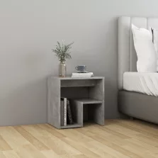   vidaXL betonszürke szerelt fa éjjeliszekrény 40 x 30 x 40 cm