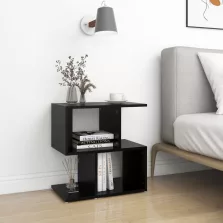 vidaXL fekete szerelt fa éjjeliszekrény 50 x 30 x 51,5 cm