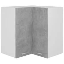   vidaXL “Lyon” betonszürke szerelt fa függő sarokszekrény