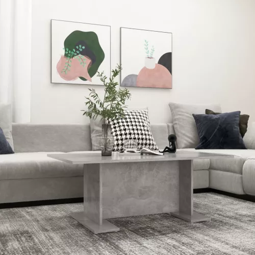 vidaXL betonszürke szerelt fa dohányzóasztal 103,5 x 60 x 40 cm