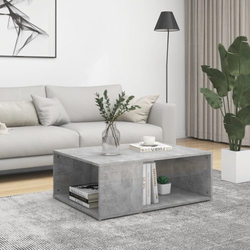 vidaXL betonszürke forgácslap dohányzóasztal 90 x 67 x 33 cm