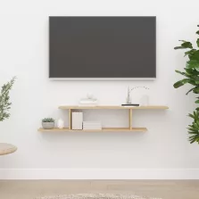   vidaXL sonoma tölgy szerelt fa falra szerelhető TV-polc 125x18x23 cm
