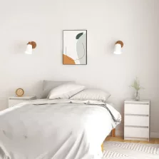   vidaXL 2 db fehér tömör fenyőfa éjjeliszekrény 40 x 29,5 x 64 cm