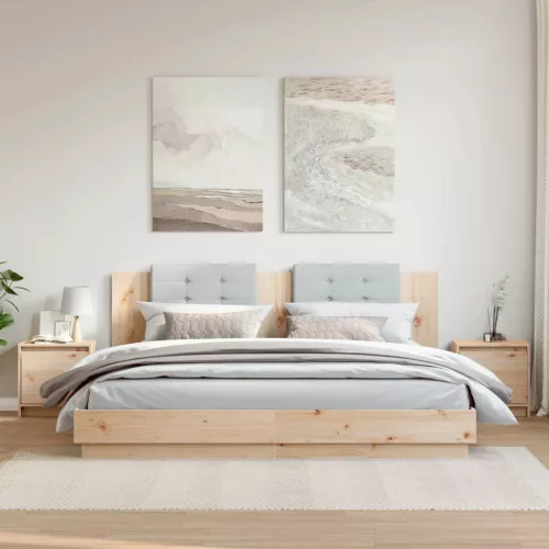 vidaXL 2 darab tömör fenyőfa éjjeliszekrény 40 x 30,5 x 40 cm