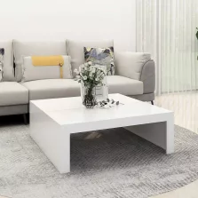 vidaXL fehér szerelt fa dohányzóasztal 100 x 100 x 35 cm