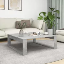   vidaXL betonszürke szerelt fa dohányzóasztal 100 x 100 x 35 cm