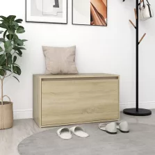   vidaXL sonoma tölgy színű szerelt fa előszoba pad 80 x 40 x 45 cm