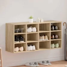   vidaXL Cipőszekrény polcokkal Sonoma tölgy 103 x 30 x 51 cm Faanyag